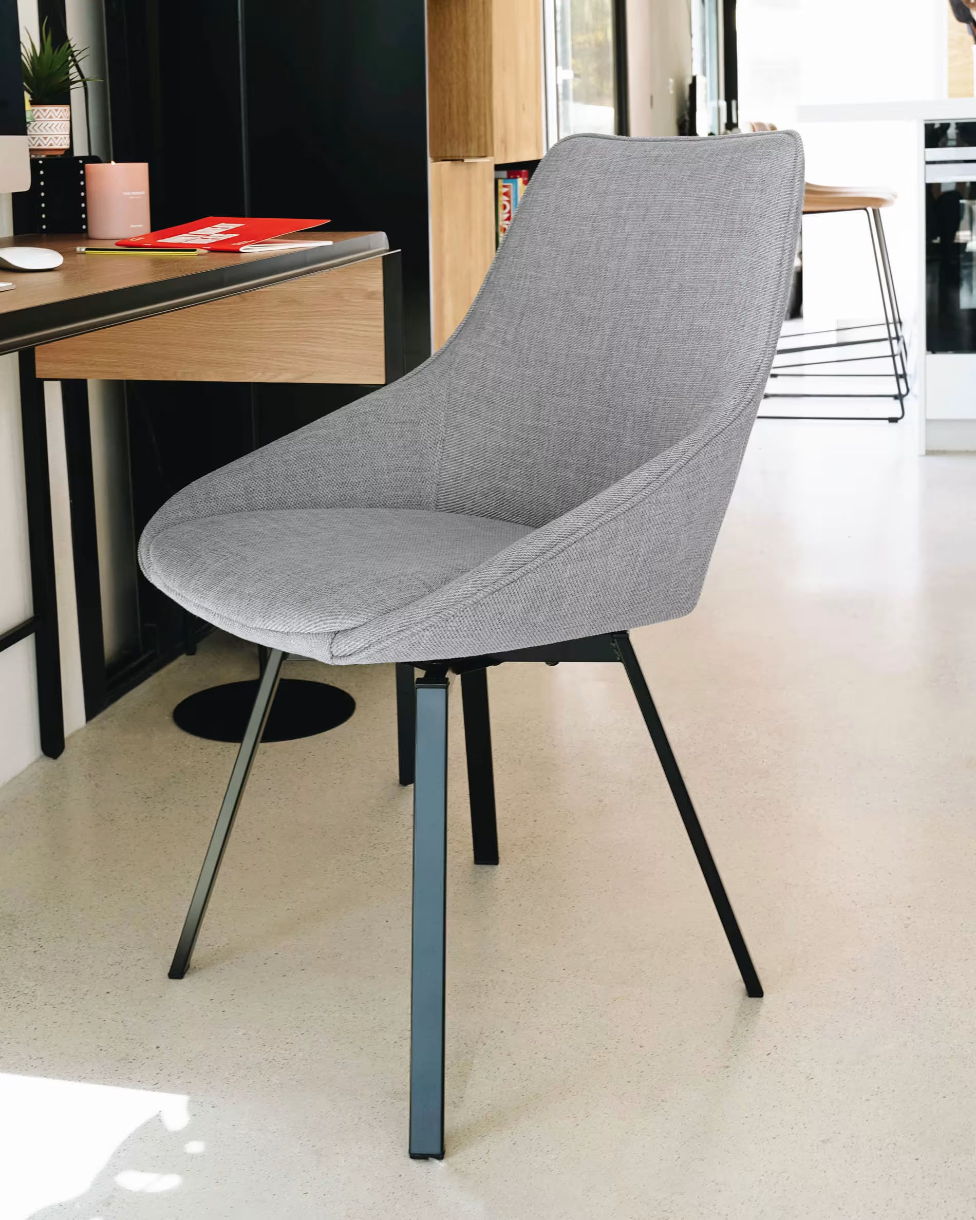 Kave Home Esszimmerstuhl JENNA 2er Set grau