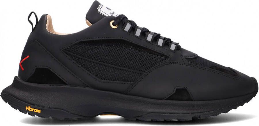 MERCER AMSTERDAM Lage Sneakers Heren The Road Runner Maat: 43 Materiaal: Gomma leer Kleur: Zwart