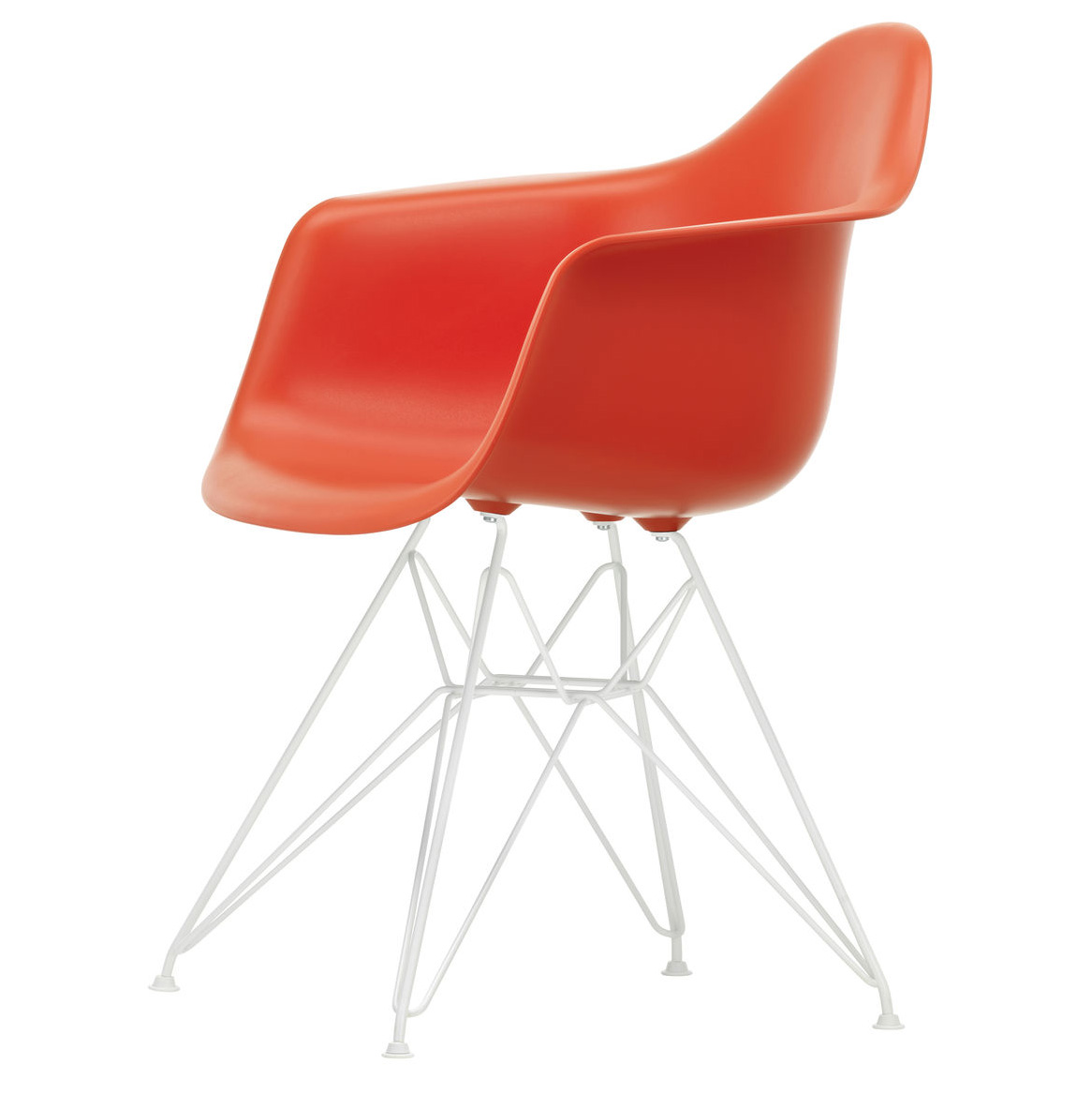 Eetkamerstoel DAR RE wit Poppy Red