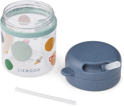 LIEWOOD Pavia Tritan Sugerørkopp 280 ml, Universe/Classic navy