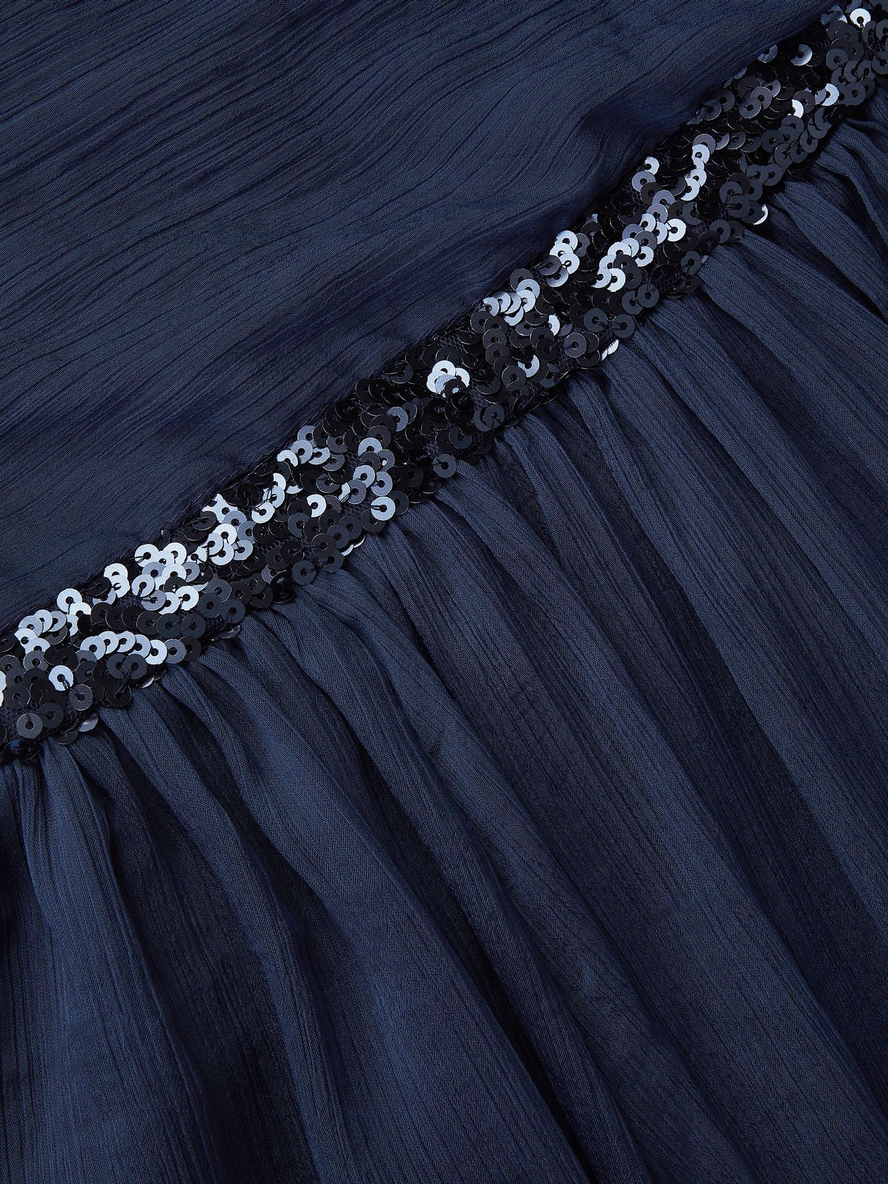 Blauw - Monsoon Sequin One Shoulder Prom Dress