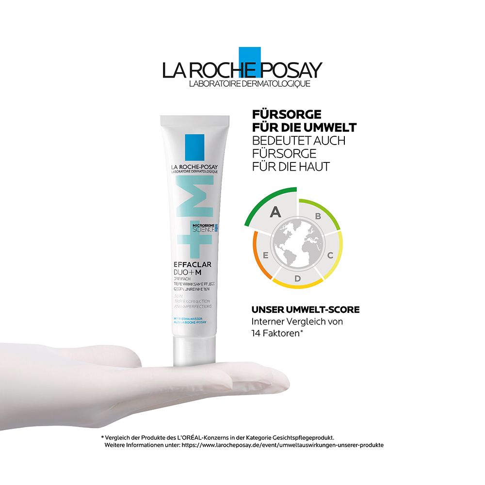 La Roche Posay Effaclar Duo+M: Dreifach tiefenwirksame Pflege gegen Pickel, Mitesser und Unreinheiten mit Anti-Rückfall-Effekt