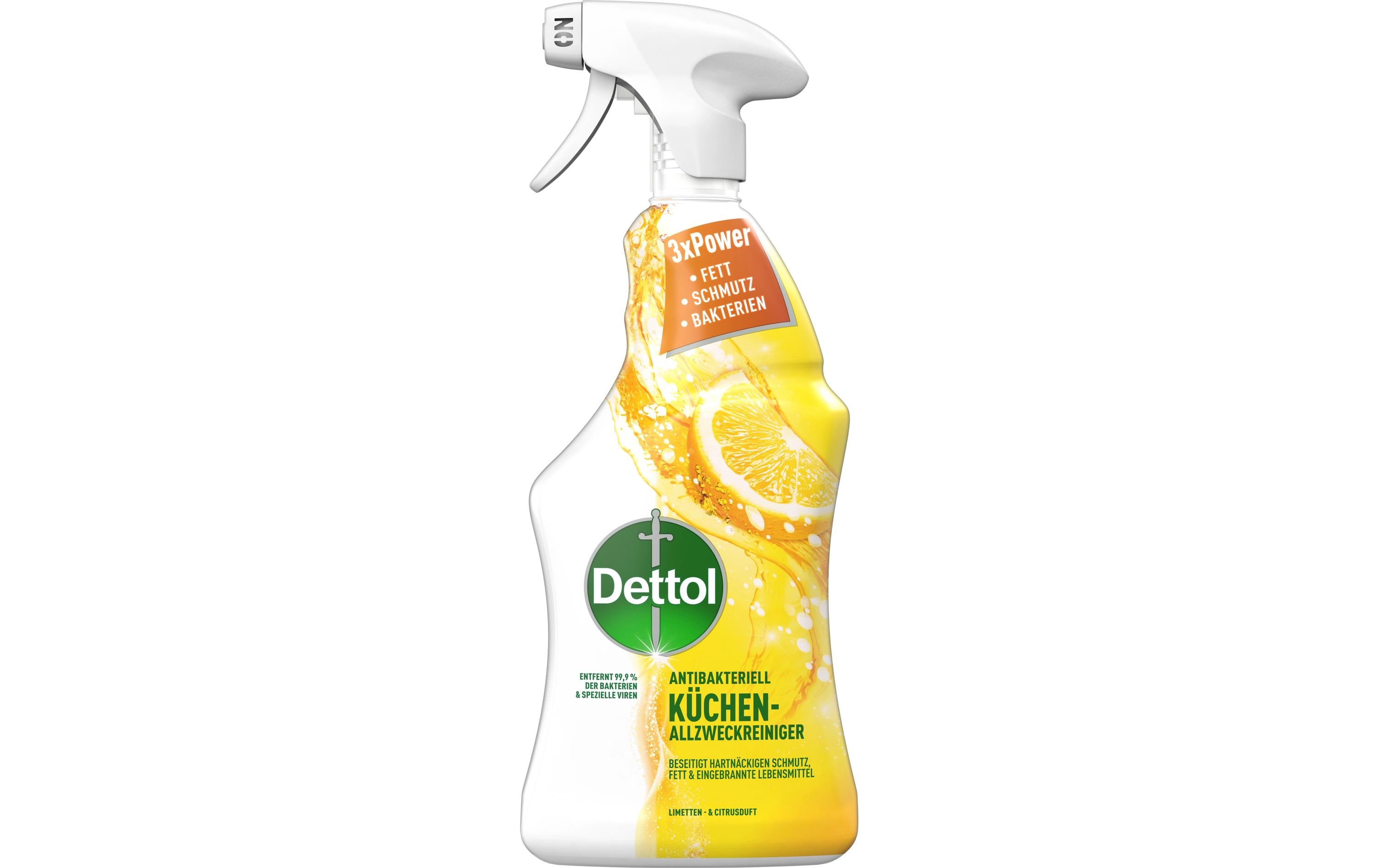 Küchen Allzweck-Reiniger Limette- & Citrusduft 750 mlAntibakterieller Küchen-Reinigungsspray gegen Fett und hartnäckigen Schmutz