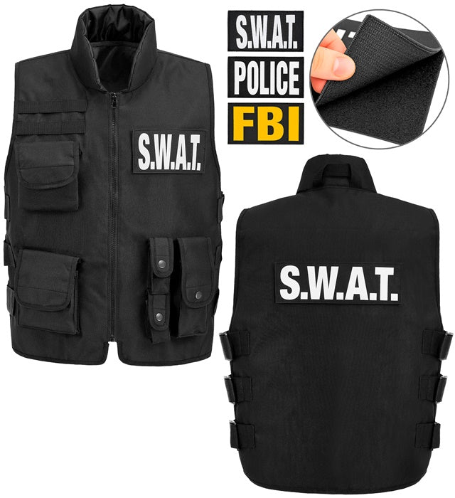 Swat Vest Zwart Wit