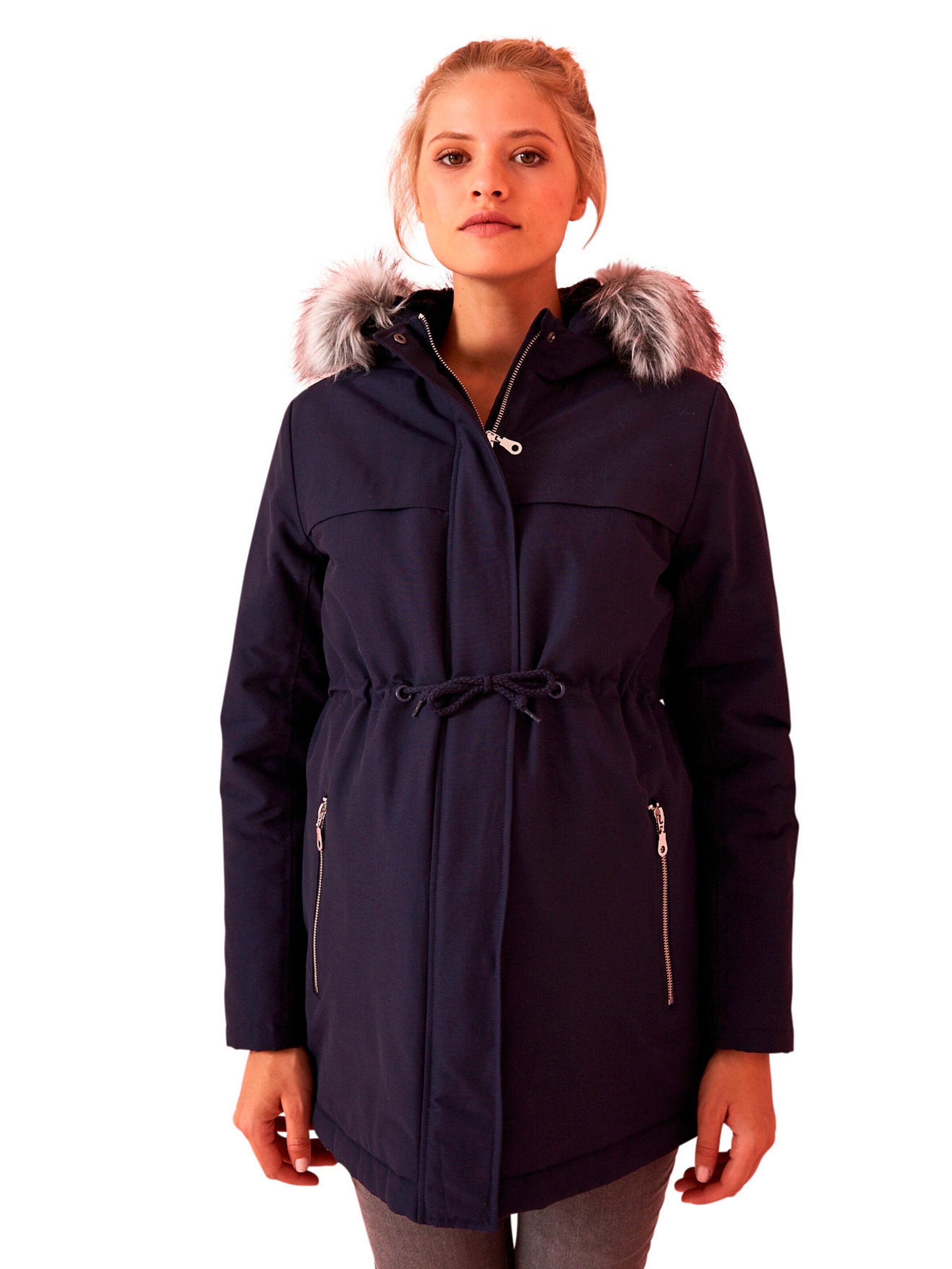 Vertbaudet 3-in-1-Parka, Tragejacke für Schwangerschaft & Stillzeit nachtblau