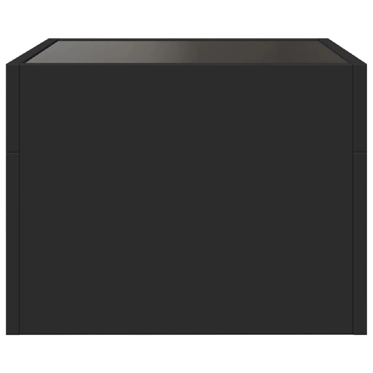 VidaXL Table de chevet LED - Noir