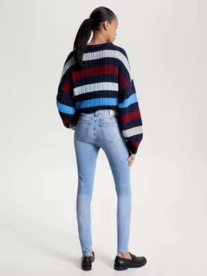 Calça jeans skinny de cintura média TH Flex