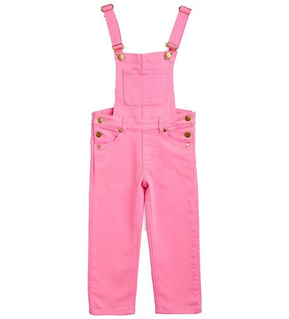 Mini Rodini Latzhosen - Nessie Twill - Pink