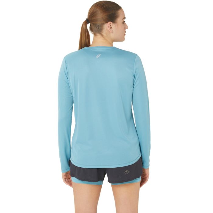 Asics Dame Trøjer FujiTrail Logo LS Top Blå