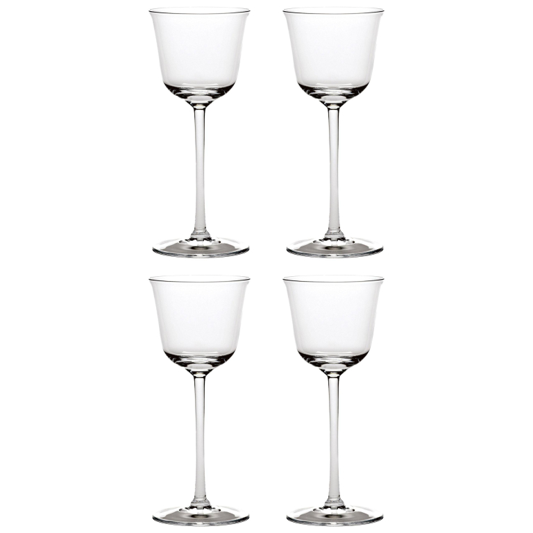 Serax Grace by Ann Demeulemeester witte wijnglazen set van 4 transparant
