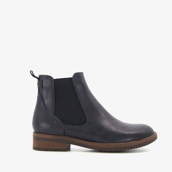 Tamaris lage Chelsea boots donkerblauw