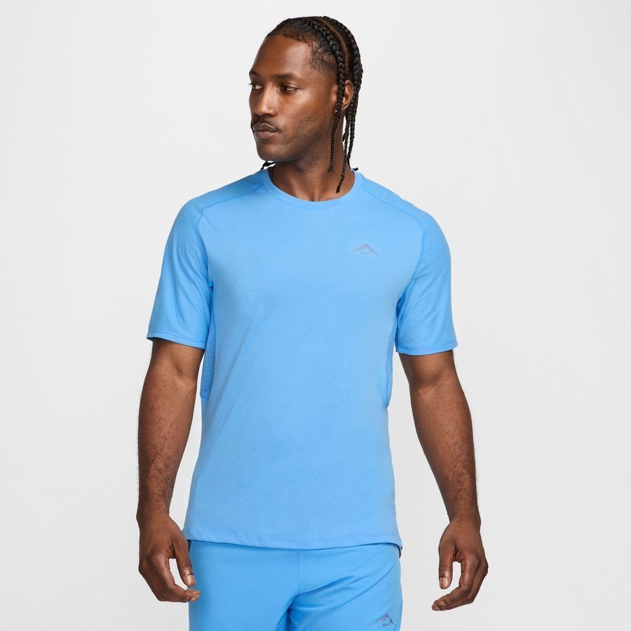 Nike T-shirt Running Dri-FIT ADV Solar Chase - Bleu/Noir