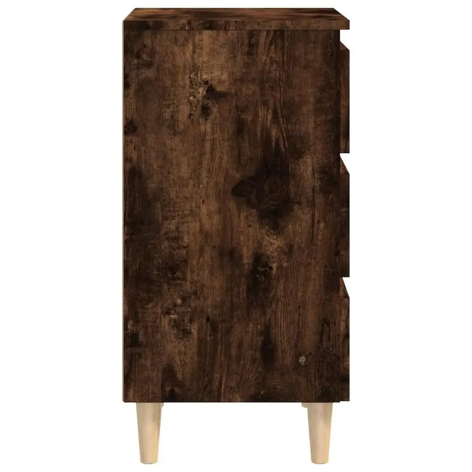 vidaXL - Nachtkastje - Bruin - Bewerkt hout