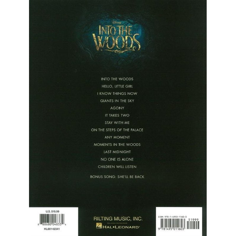 Hal Leonard - Disney - Into the Woods (PV) voor piano en zang