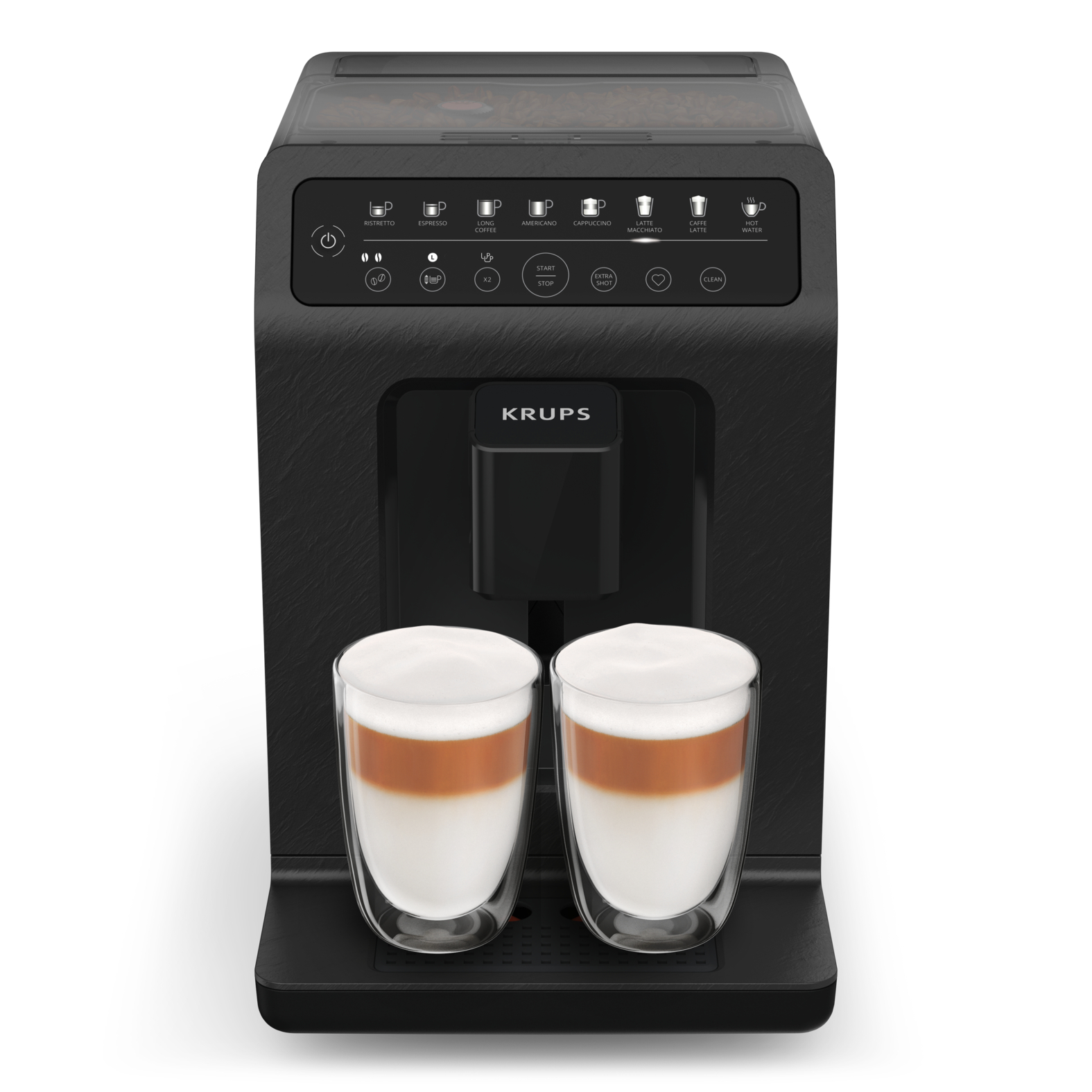 MÁQUINA DE CAFÉ EXPRESSO AUTOMÁTICA KRUPS EA897B10 PRETA