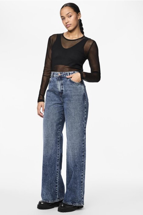 Pieces blauwe dames jeans
