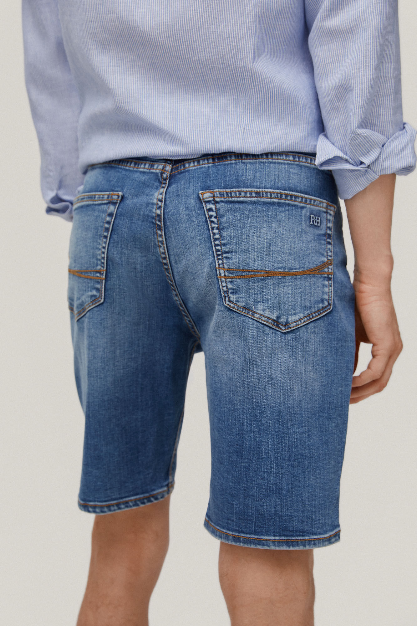 Shorts jeans super leves - Azul