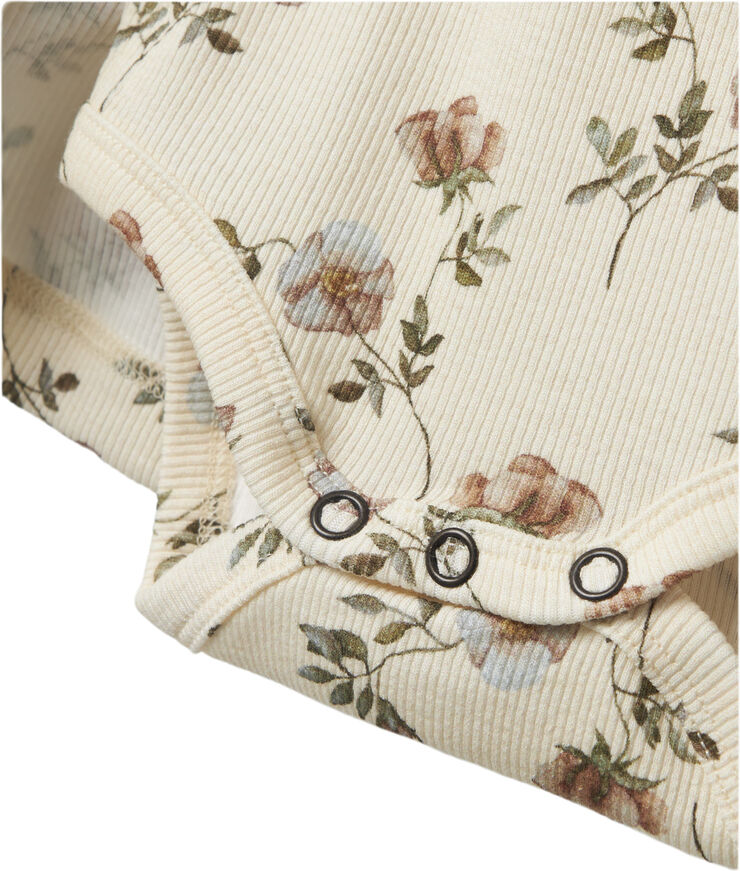 Lil' Atelier NBFGAVO ENS LS BODY DRESS LIL Turtledove/flowers