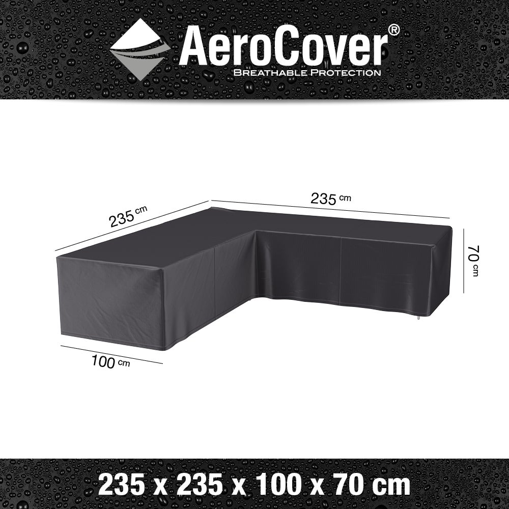 Aerocover loungesethoes 235 x 235 B 100 H 70 cm