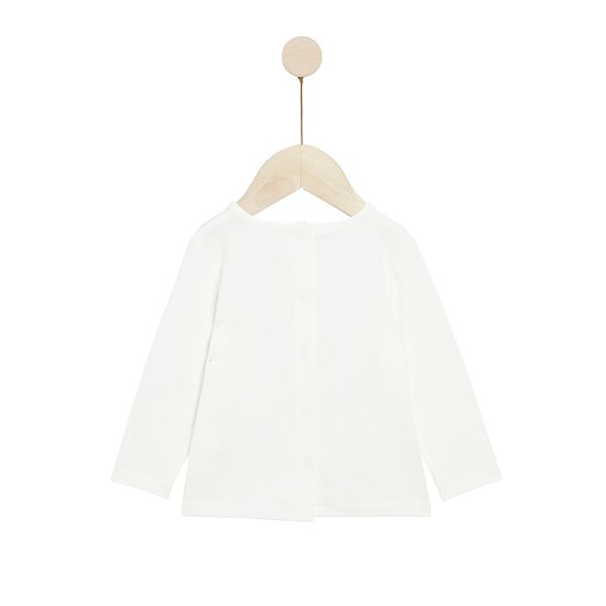 Mon écureuil chou Tee-shirt manches longues   Ecru Peluche        de               Marèse