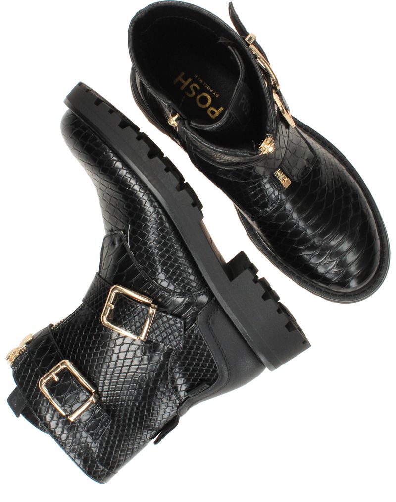 POSH by Poelman Bikerboots Zwart Dames