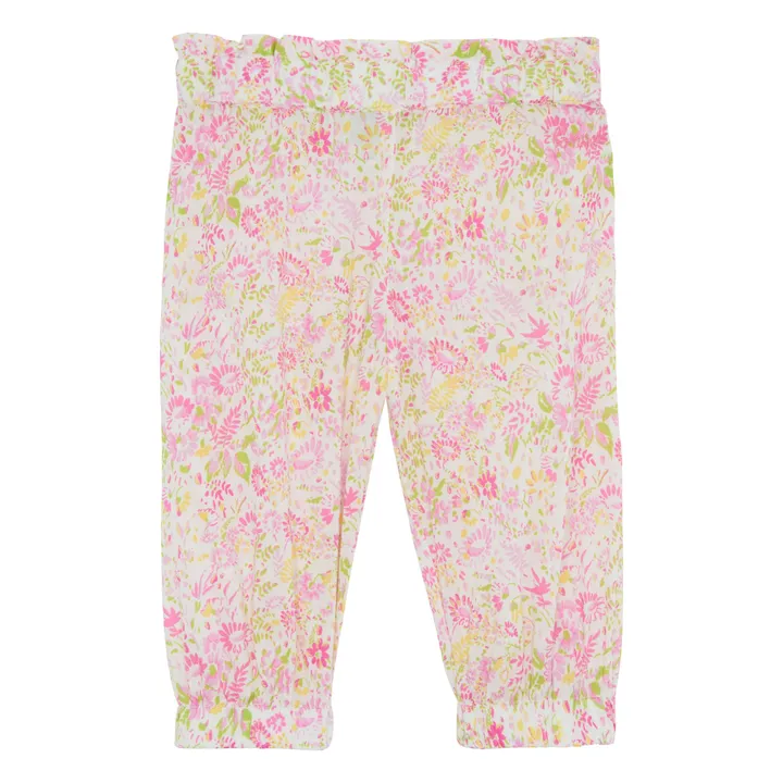 Bonton Pantalon Biscotte Fleurs | Rose