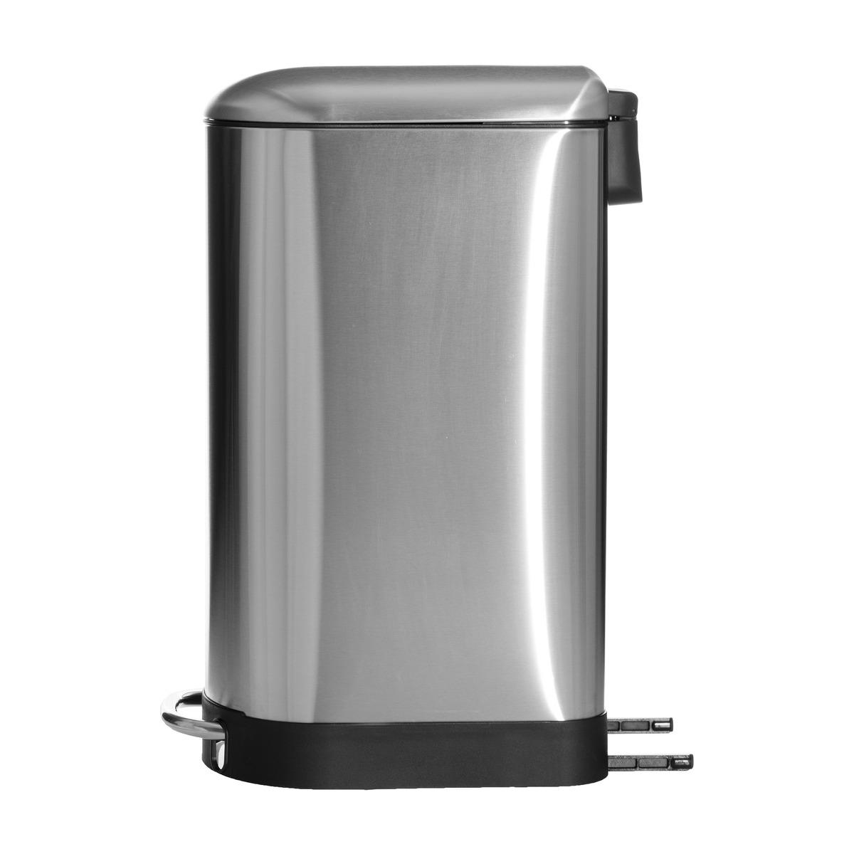 POUBELLE METAL 30L INOX ARIANE SLIM