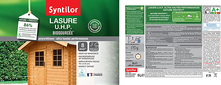 Lasure extérieure Nature Protect int/ext Syntilor 5L Satiné Incolore