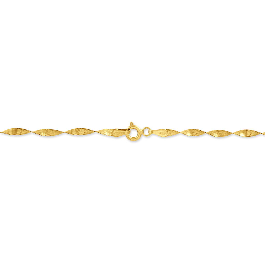 Collier Izar Maille Torsadee Or Jaune