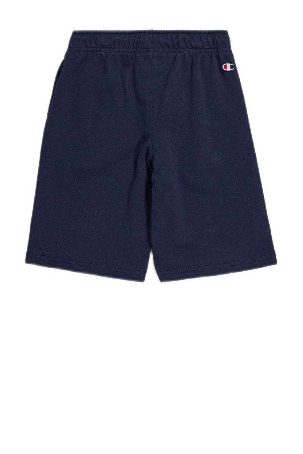 Champion sweatshort met logo donkerblauw