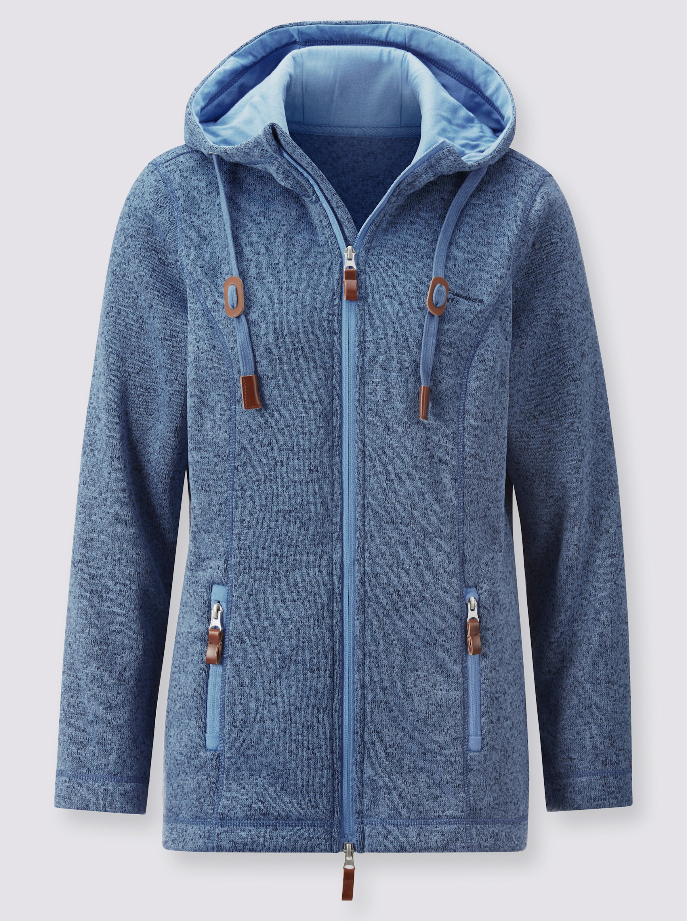 Strickfleece-Jacke