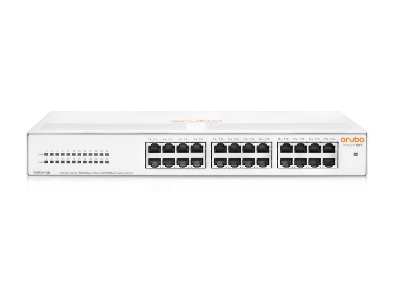 HPE Aruba Networking Switch Instant On 1430-24G 24 Port Aruba Instant On 1430 Nicht verwaltete Ethernet-Switches für einfache Konnektivität