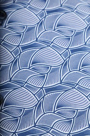 Blue Industry Overhemd Print Blauw 4123.41-KOBALT kopen