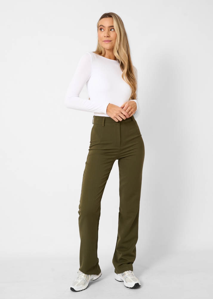 Romy pantalon tall army groen