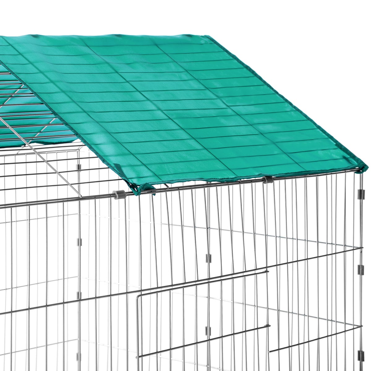 tectake konijnenren bestaande uit 12 gaaspanelen, 180 x 75 x 75 cm