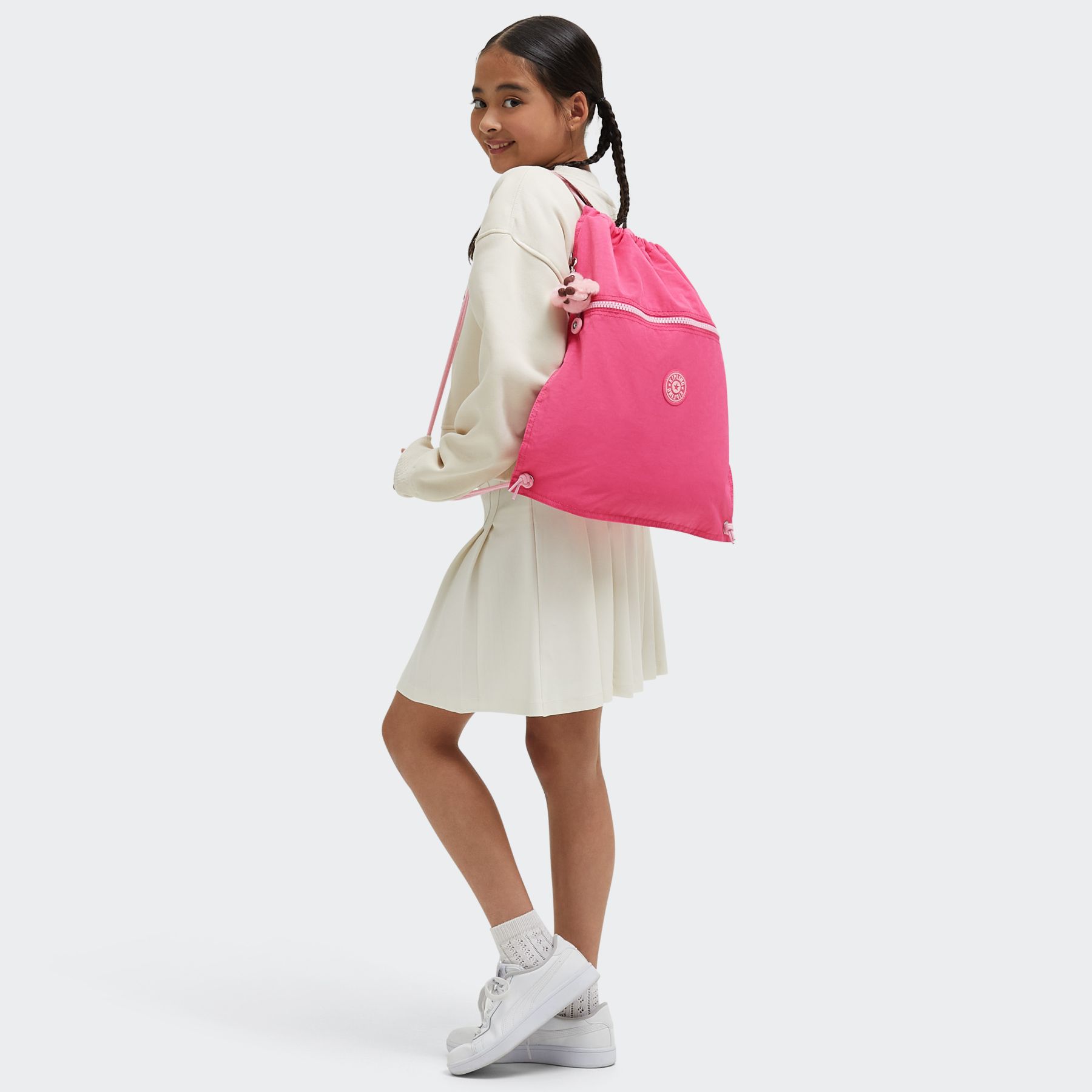 SUPERTABOO Sac moyen avec cordon de serrage - Happy Pink Combo