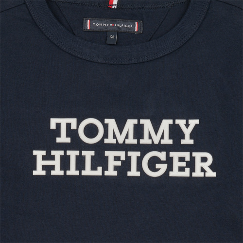 Tommy Hilfiger - TOMMY HILFIGER LOGO TEE L/S - Marine