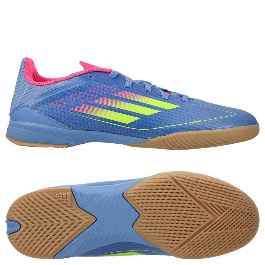adidas F50 League IN Celestial Victory - Blue Fusion/Lucid Lemon/Lucid Pink Enfant