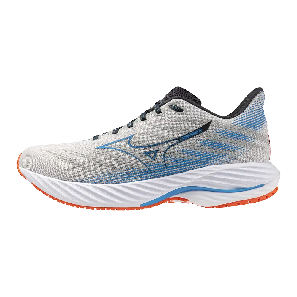 Mizuno Wave Rider Hardloopschoenen Wit/Blauw/Rood Heren