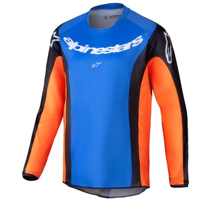 Maillot cross Alpinestars RACER - MELT - ENFANT - Orange / Bleu
