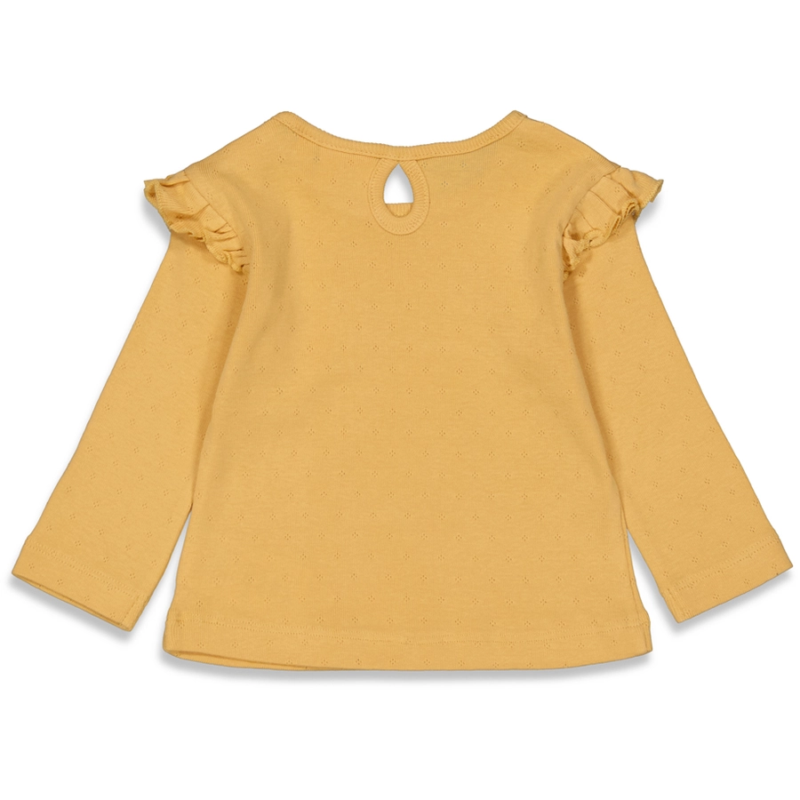 Feetje Langarmshirt Bloom Ockergelb