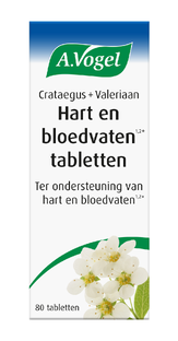 A.Vogel Crataegus   Valeriaan Hart en Bloedvaten Tabletten 80TB