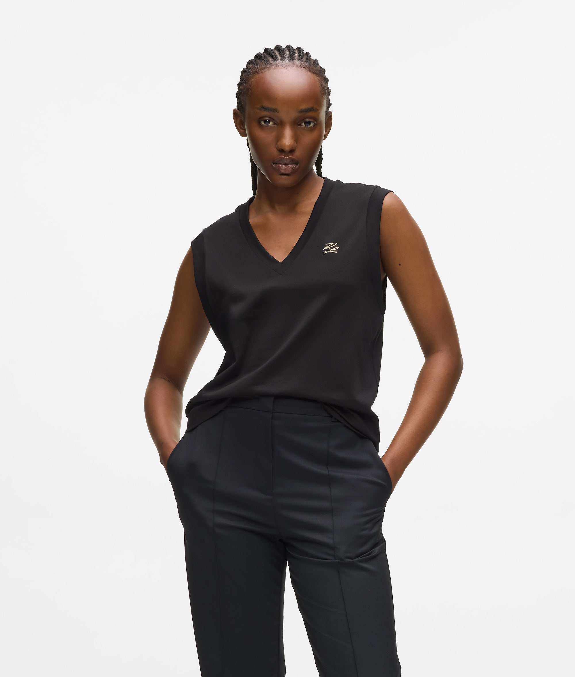 Tanktop met V-hals