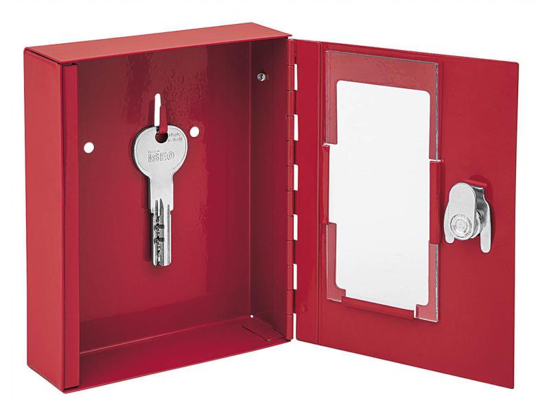 WEDO Schlüsselkasten Notschlüssel, Rot Schlüsselschrank