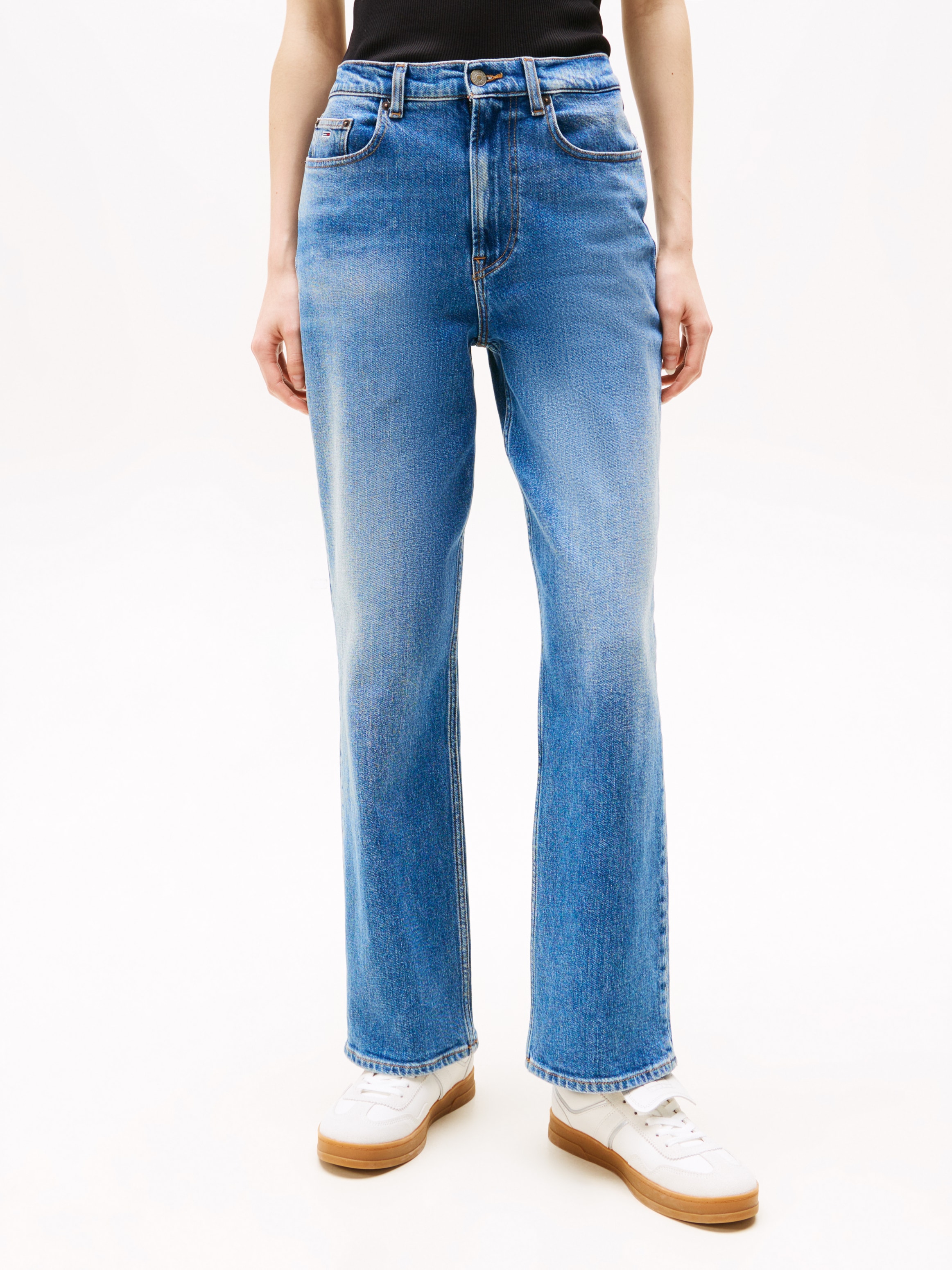 Tommy Jeans Straight-Jeans »LAYLA HR SLIM STR«, in Knöchellänge