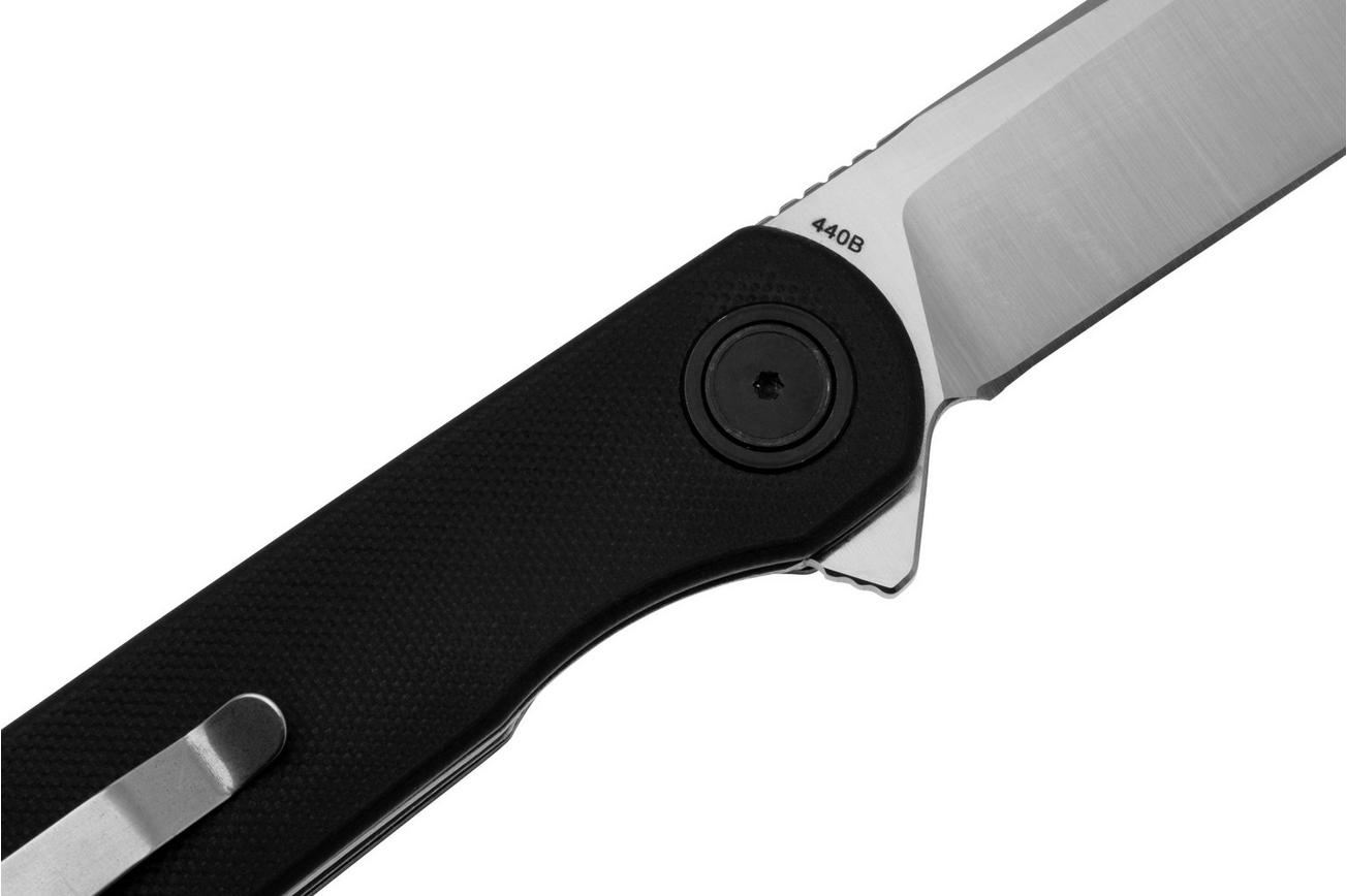 Böker Magnum Braddock 01SC088 Satin 440B, Black G10, zakmes