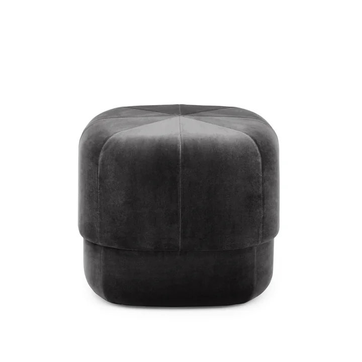 Normann Copenhagen - Circus Pouf klein, grau Velour