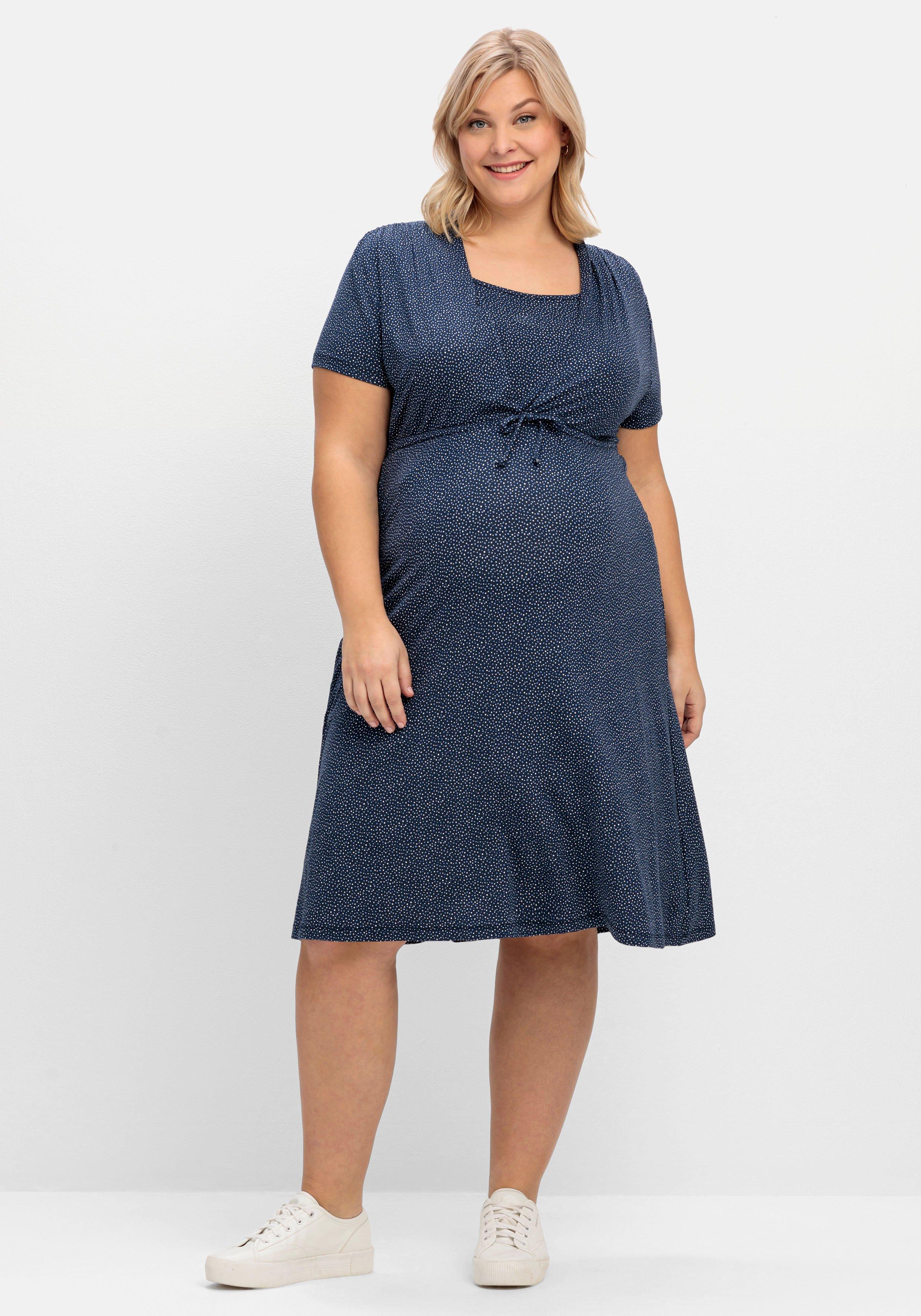Stillkleid aus Jersey, mit Unterbrust-Tunnelzug