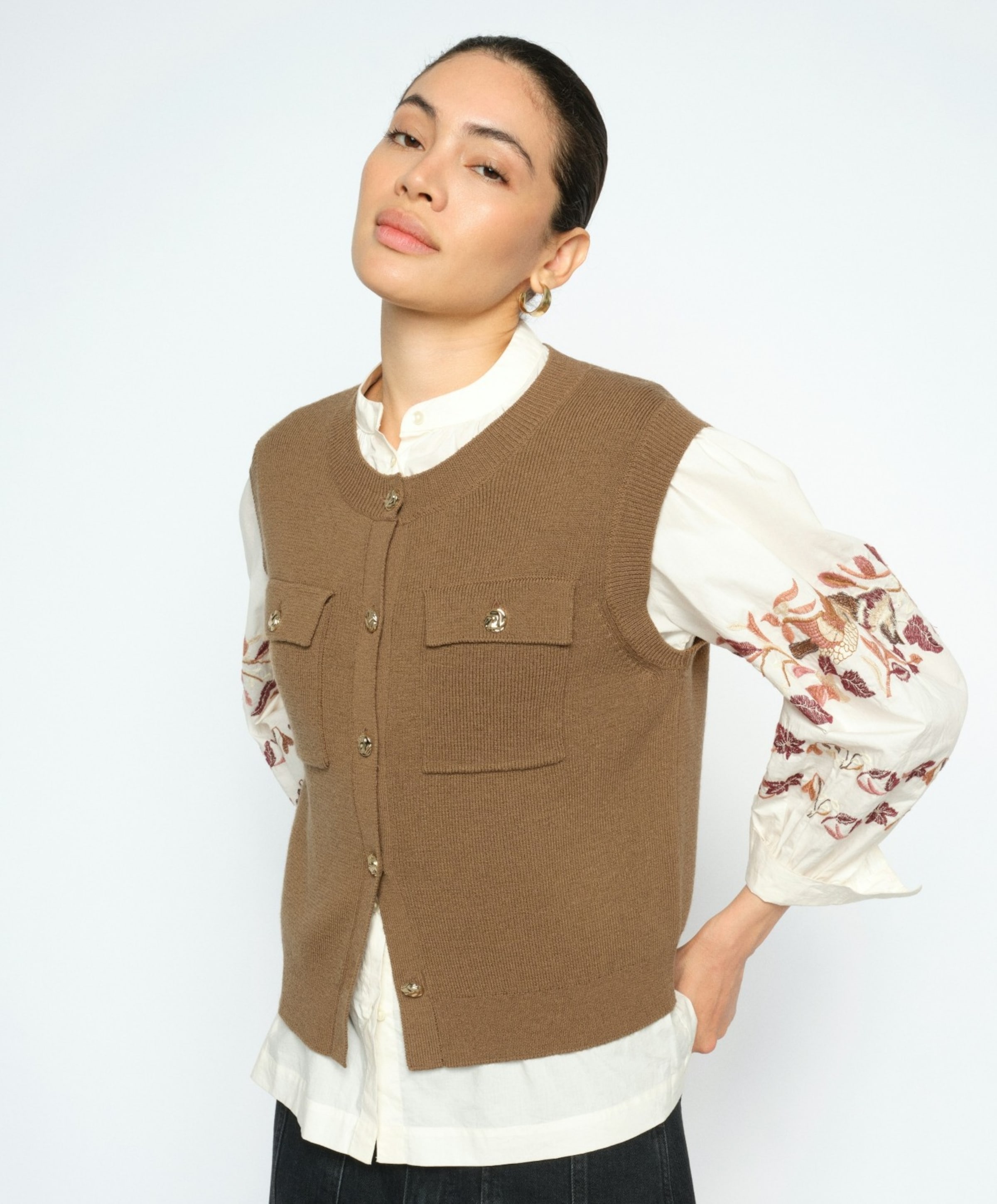 Mos Mosh Dames gilet bruin