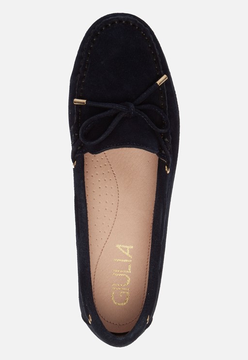 Giulia Mocassins blauw Suede 130211